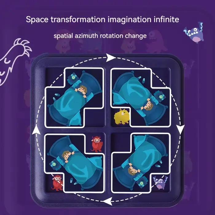 Puzzle monstre labyrinthe stratégie jeux de société Portable cache-cache multijoueur interactif fête jeu de Table jouets cadeau pour les enfants