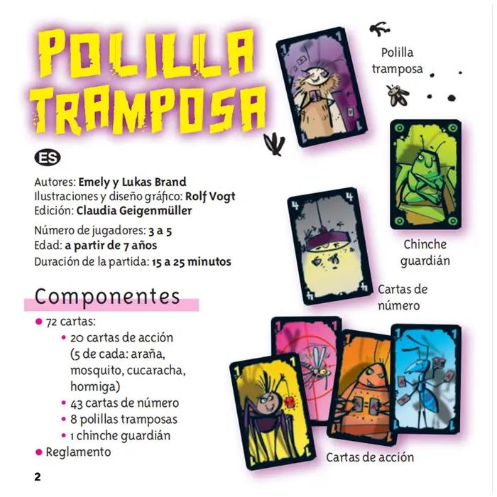Jeu de cartes espagnol Polilla Tramposa