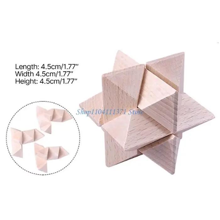 P9FC 9 pièces 3D casse-tête en bois Puzzle serrures jouet développement