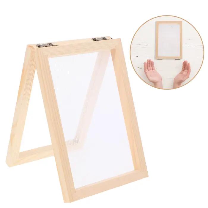 Cadre de fabrication de papier en bois