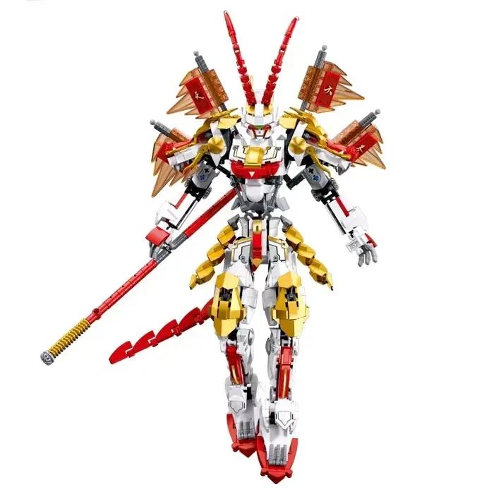 Mech Robot modèle blocs de construction ensemble de jouets films de créativité figurine guerrier bricolage assembler des briques jouets pour enfants cadeaux