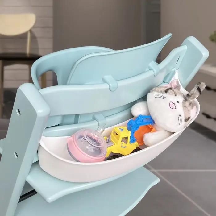Boîte de rangement flexible pour chaise haute de bébé