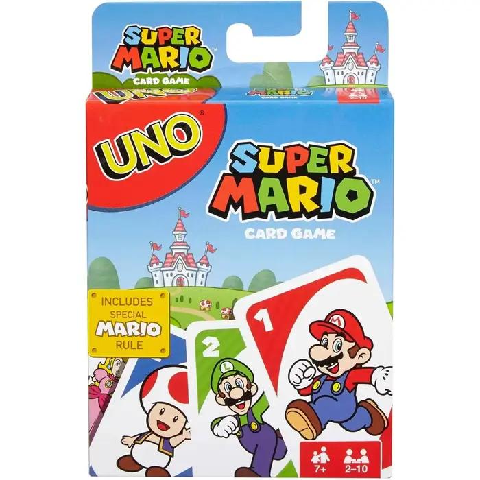 Jeux Mattel originaux Uno Super Mario jeu de cartes