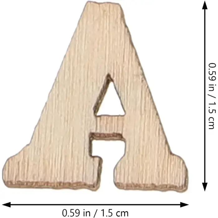 100 pièces lettres artisanales petites