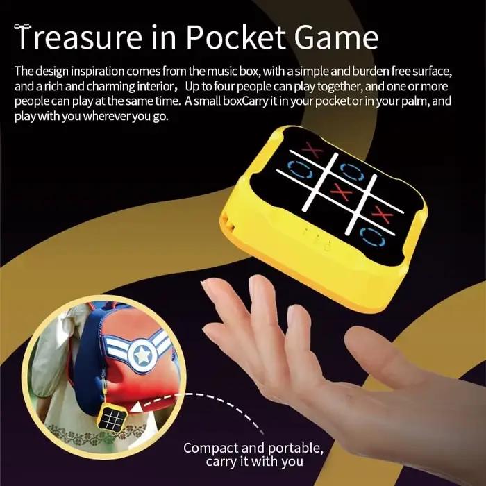 Tic Tac Toe échiquier électronique pour enfants jeu de stratégie interactif avec Mode d'apprentissage AI jouet éducatif Parent enfant