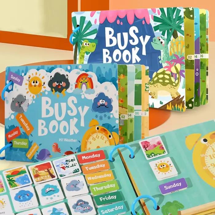 Livre d'activités interactif avec autocollants de dinosaures et jeux d'apprentissage pour enfants de 3 à 6 ans occasions spéciales et éducation amusante
