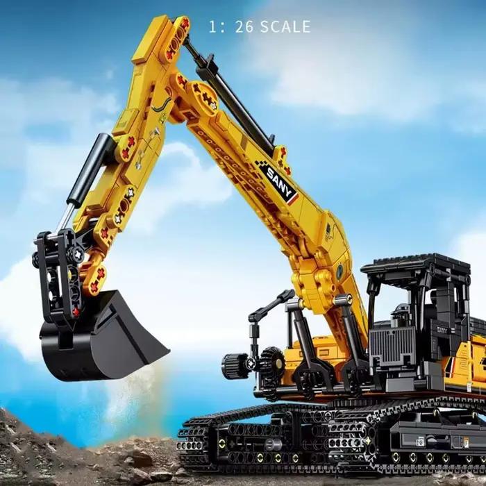 SEMBO-Véhicule de construction Sany City pour enfants, blocs de construction EbModel, voitures d'ingénierie MOC, jouets en briques, combinaison CK, 1022 pièces
