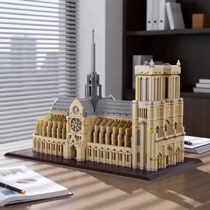 8370 pièces grande Paris Notre Dame de Micro Mini bloc de Construction