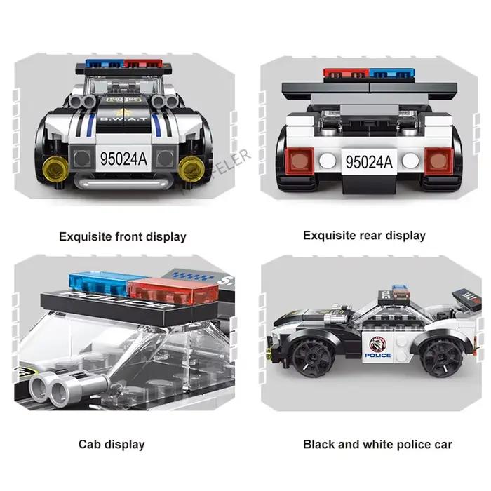 Super Police avion de ville hélicoptère à double Rotor voiture célèbre SWAT blocs de construction bricolage MOC modèle