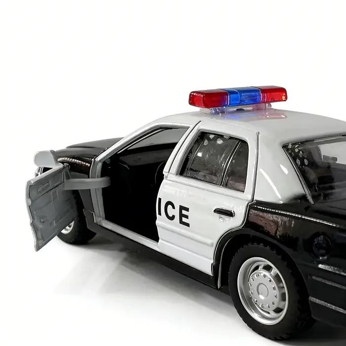 Modèle de voiture de police interactive avec effets sonores et lumineux pour enfants