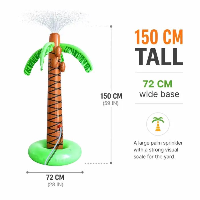 Jouet arroseur gonflable en forme de palmier Wonflex, jeu d'arrosage extérieur pour enfants, famille, été, piscine, plage, jardin, fête
