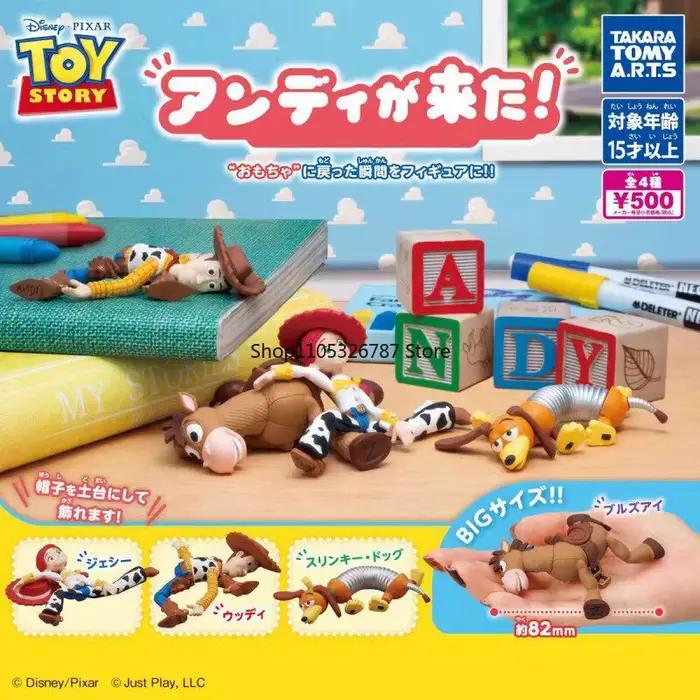 Figurine originale authentique Tomy Toy Story Andy's Coming Woody, jouet de collection officiel Disney Gacha en stock