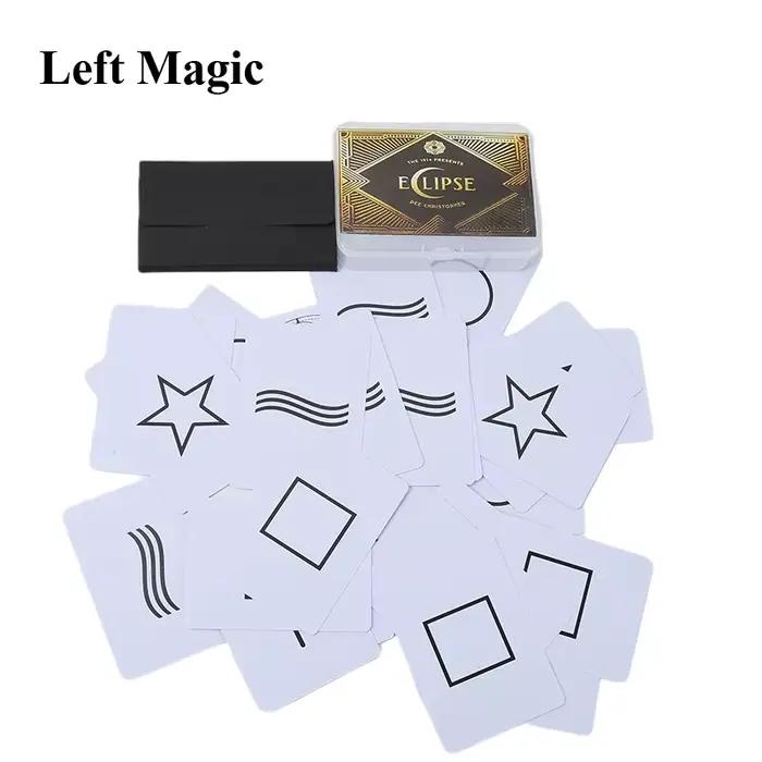 Éclipse de Dee Christopher, tours de magie, prédiction de cartes ESP (tricks et instructions en ligne), accessoire d'illusion de gros plan