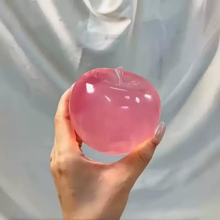Balle anti-stress pomme souple, jouet sensoriel fidget rebondissant à presser pour adultes et enfants, cadeau de Noël disponible en trois couleurs