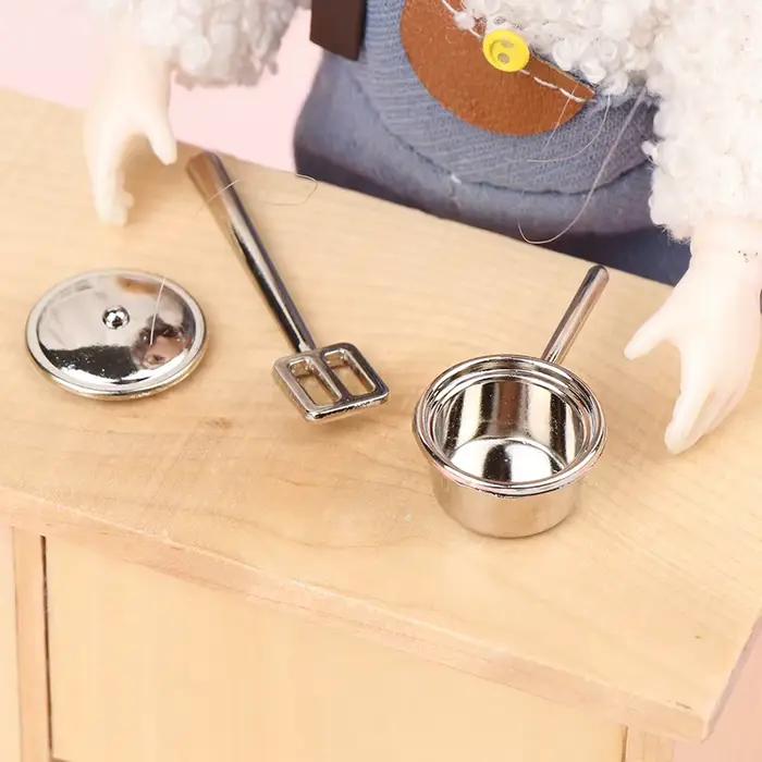 Miniature Metal Mini Pot Set