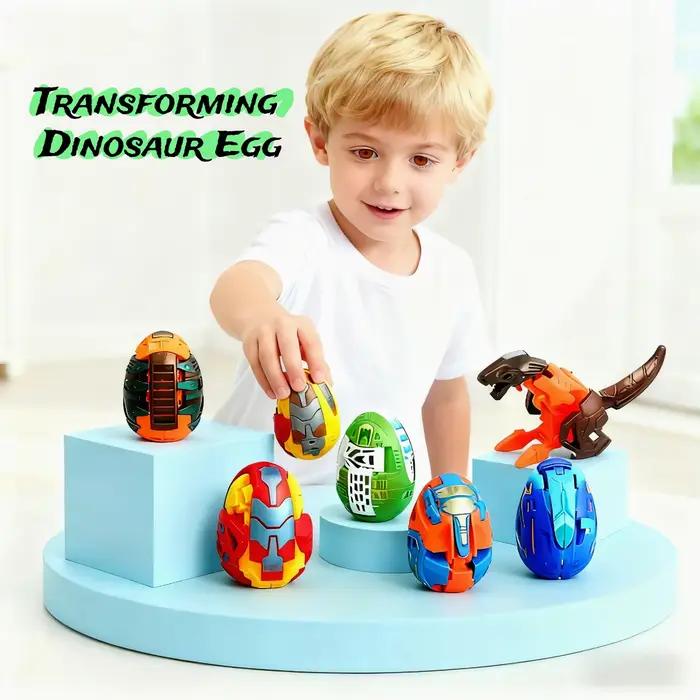 Ensemble de jouets œufs de combat transformables