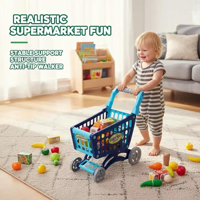 Grand chariot de courses jouet pour enfants