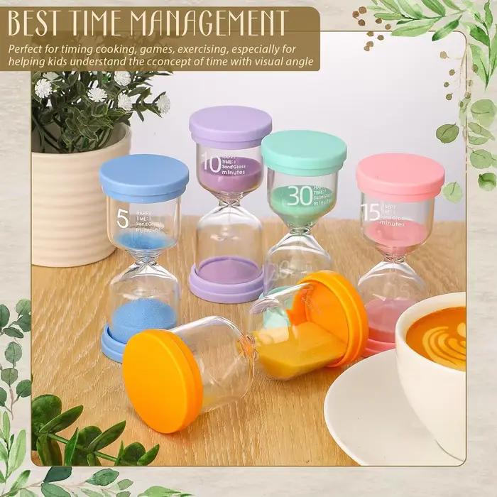 1 pièces 3/5/10/15/30 Minutes sablier coloré enfants enfant cadeau jouet minuterie de sable heure verre décoration de