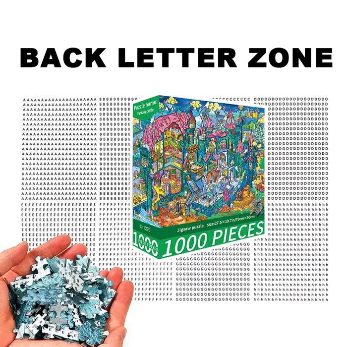 Puzzle de dessin animé de 1000 pièces « Bustling Castle » pour adultes