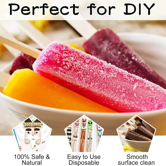 Bâtonnets d'artisanat en bois, bâtonnets de crème glacée, bâtonnets de popsicle, adaptés à la construction de modèles pour enfants, artisanat et création de projets d'artisanat en bois