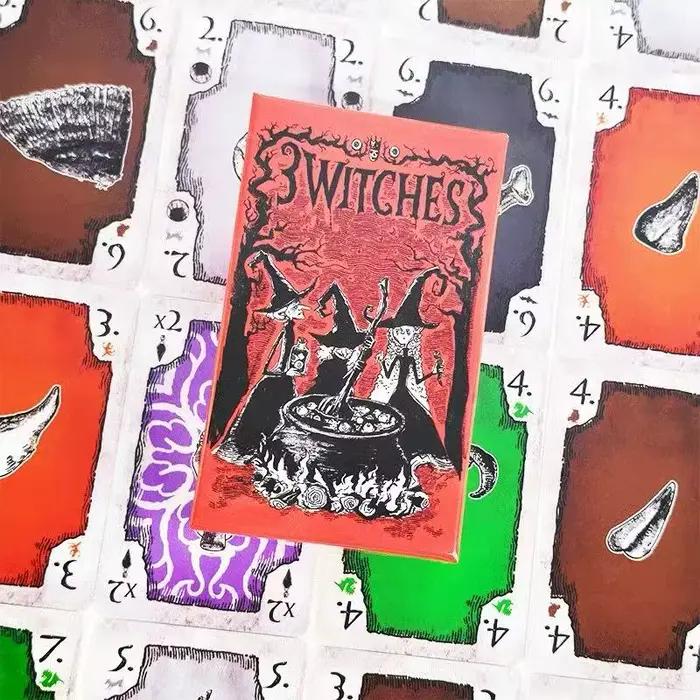 Jeu de cartes 3 Witches - 2 contre 1. Des tours de magie pour le destin du roi ! Les sorcières n'arrivent pas à