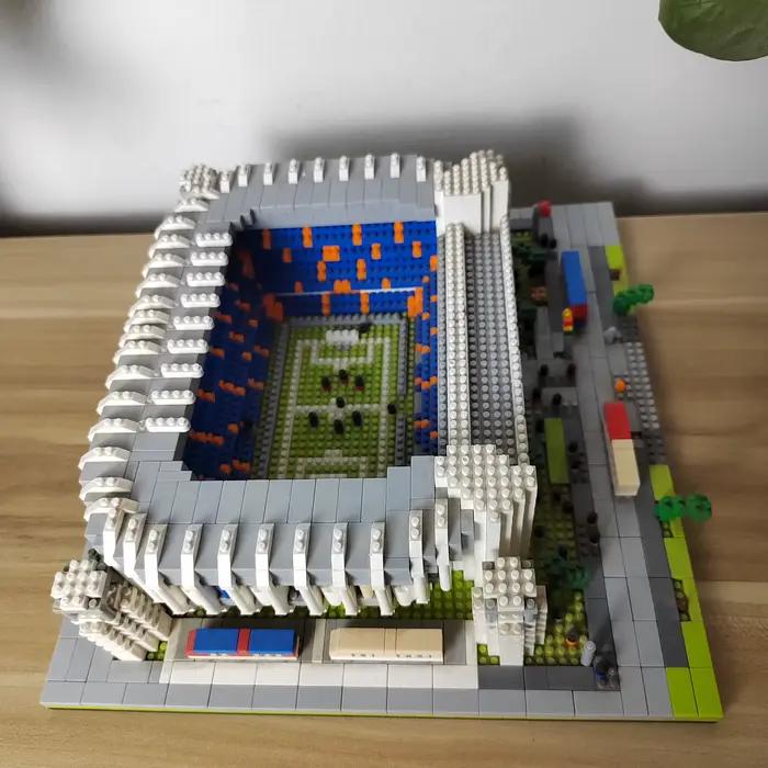 Madri Football stade bricolage blocs de construction ensemble réaliste modèle 3D fan de sport décor à la maison Kit d'assemblage éducatif jouets