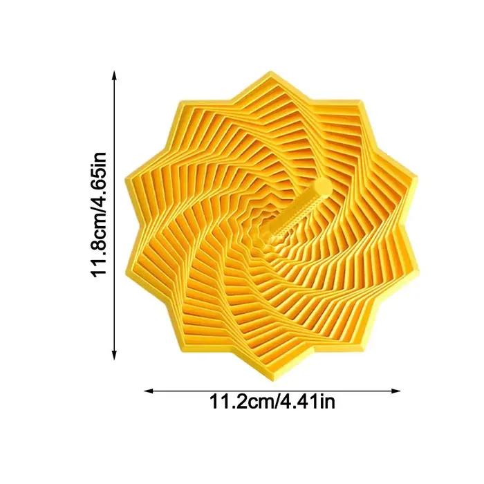 Etoile sensorielle élargie avec poignées, jouet tourbillonnant en spirale, anti-stress, imprimé en 3D, hexagone fractal PLA pour adultes et enfants, solution de décompression bureau et maison