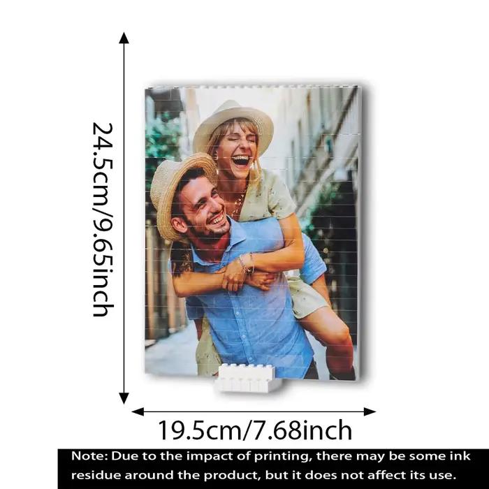 Bloc de construction personnalisé avec photos de 162 pièces