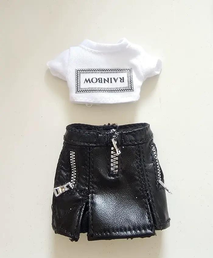 Mode habiller poupée arc-en-ciel grande soeur filles jouet accessoires chaussures pantalons jupe Shorts