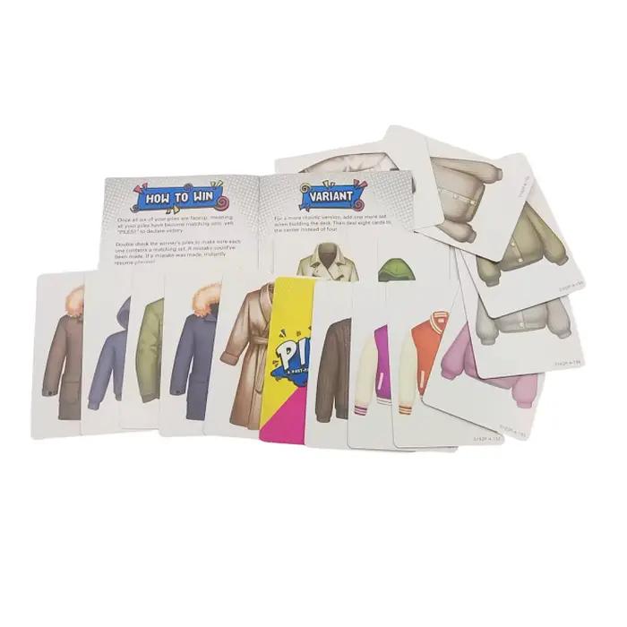 Jeu de cartes de correspondance de vêtements