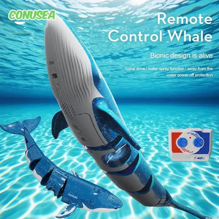 Sous-marin RC sous-marin télécommandé baleines requin sous-marins bateau jouet bateau plongée dans les piscines lac cadeau jouets aquatiques pour les enfants