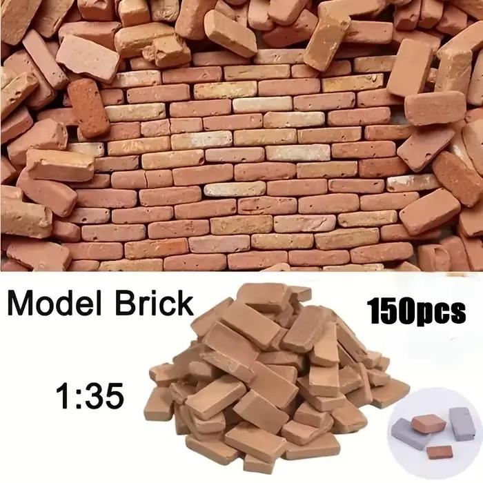 150/200 pièces Mini briques pour aménagement paysager