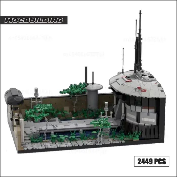 Scène de film le modèle de bataille Moc blocs de construction technologie d'architecture briques bricolage assemblage affichage Collection jouets cadeaux de noël