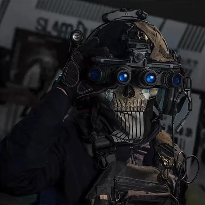 Ensemble complet d'équipement COD Ghost, veste tactique MOLLE, ensemble de harnais de poitrine avec ceinture et casque pour Call of Duty 19 Nightwar Cosplay