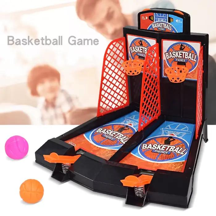 Jouets pour enfants : Jeu de tir de basket-ball à éjection par le doigt pour deux joueurs