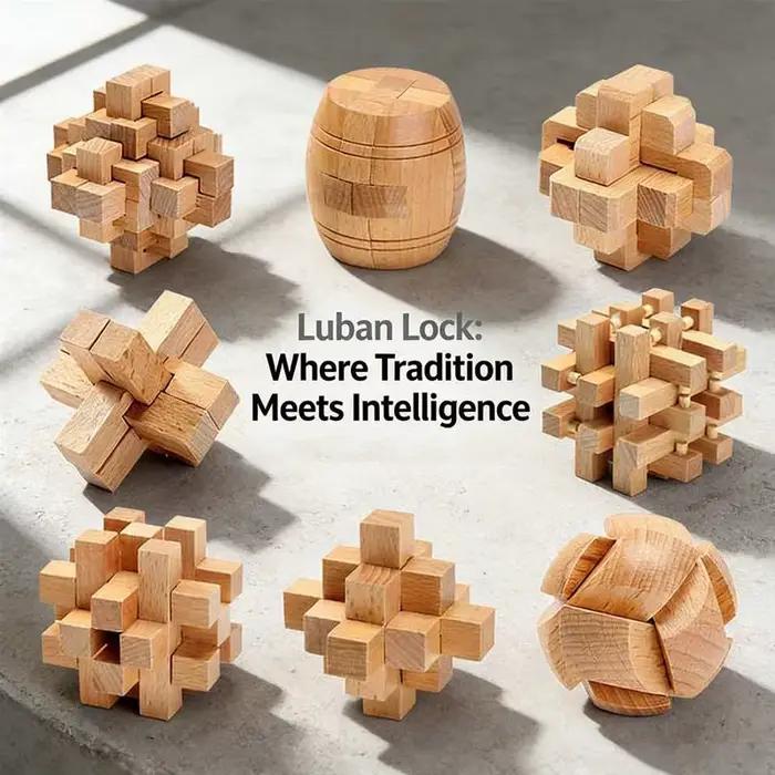 Cubes de logique Luban Lock pour enfants et adultes intelligents