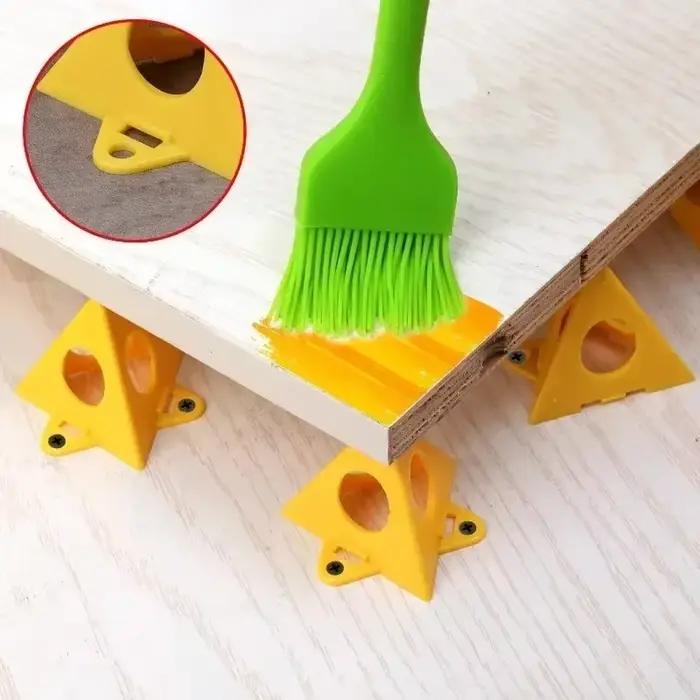 Mini-trépieds de support pyramidaux pour le travail du bois, supports de peinture triangulaires, blocs de coussin, ensembles d'outils auxiliaires