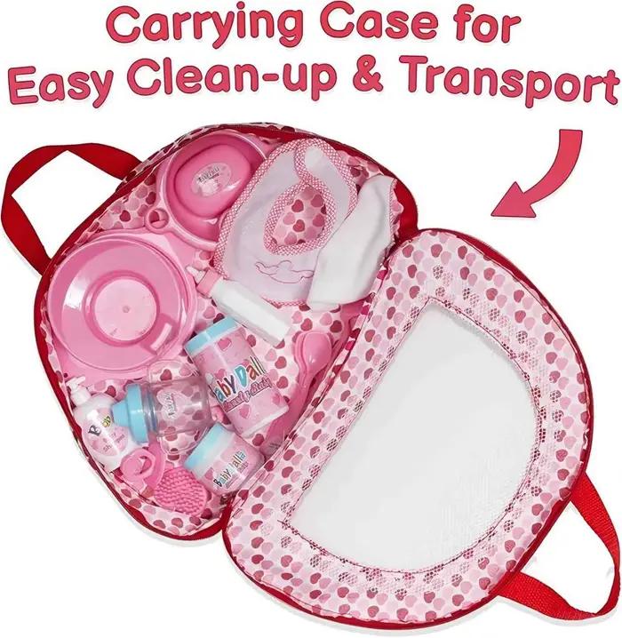 Maison de jeu jouet 18 pièces bébé poupée accessoires ensemble filles jeu à domicile simulation réaliste