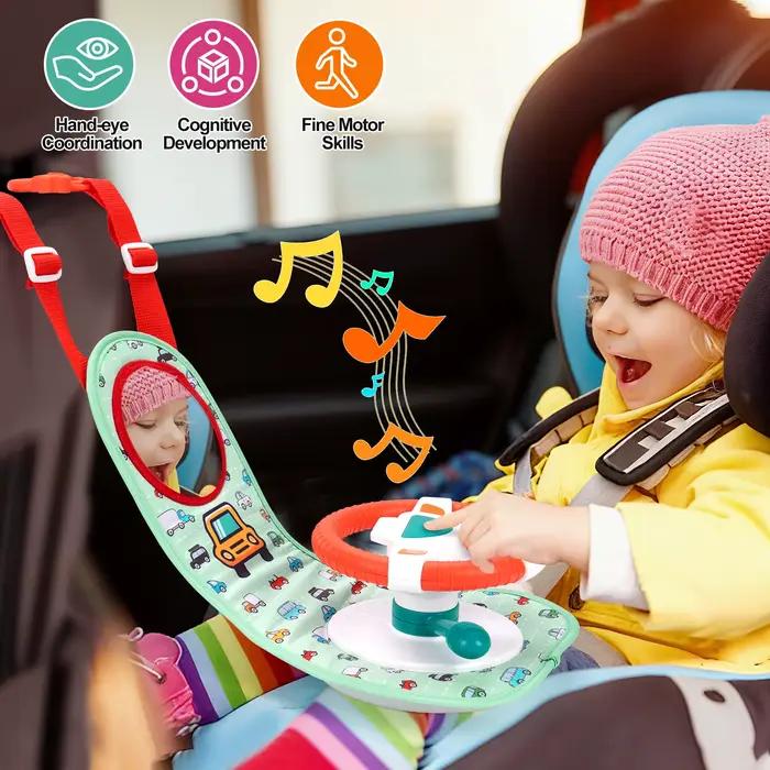 Jouet de volant électrique de voiture de bébé avec la musique simule