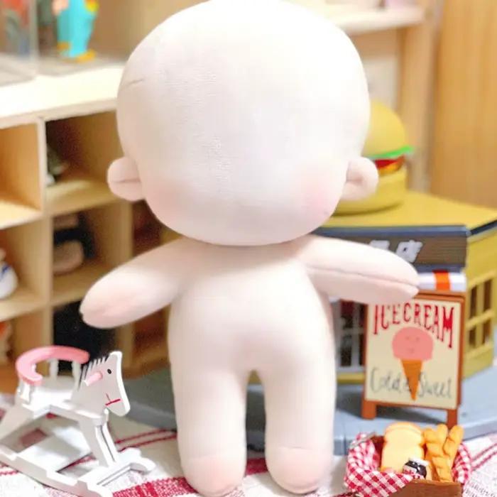 Cadeau changement Dressing jeu maison de jeu coton en peluche bricolage idoll poupée poupées corps broderie ou blanc
