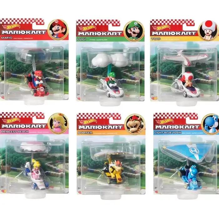 Nouvelle vente originale Hot Wheels Premium Super Mario Kart 1/64 voiture Miniature Mario Bros Hotwheels Mini modèle de voiture roues chaudes chariot