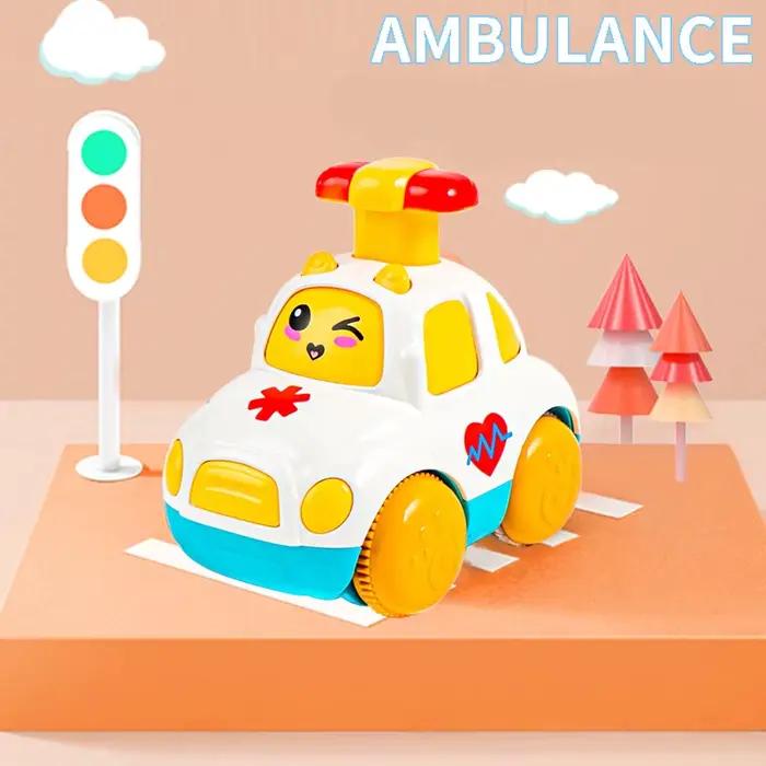 Voitures jouets pour bébé 12 à 18 mois camion de dessin animé jouets éducatifs voitures à tirer pour tout-petits occasions spéciales pour garçons