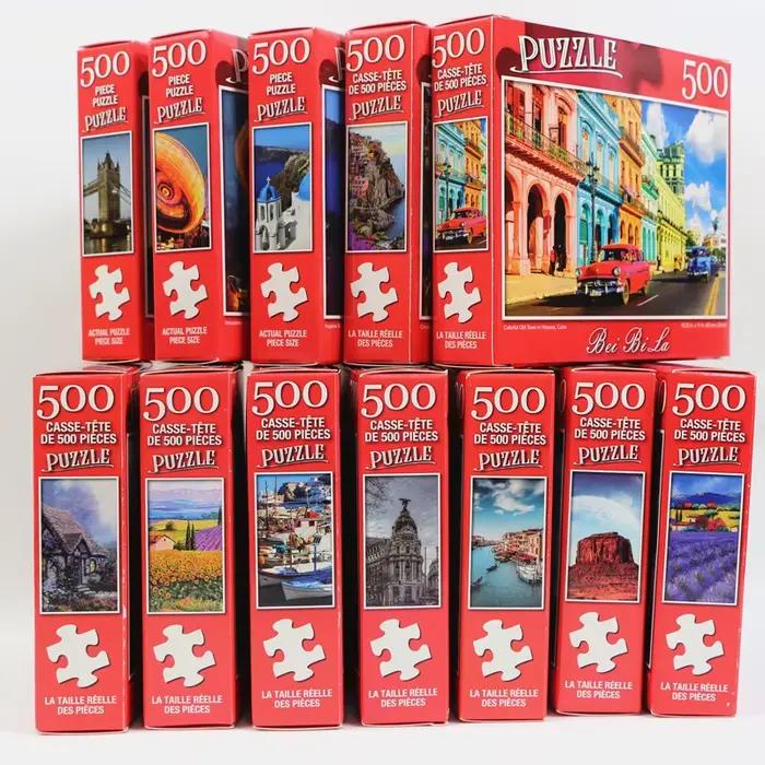 Puzzle de 500 Pièces à Motifs de Paysage Divers