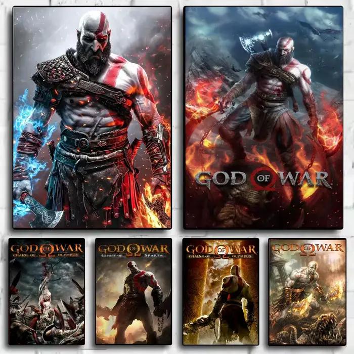 Affiche de jeu classique G-God Of War, impressions d'art mural minimalistes modernes pour chambre à coucher, salon, décoration esthétique contemporaine, cadeau