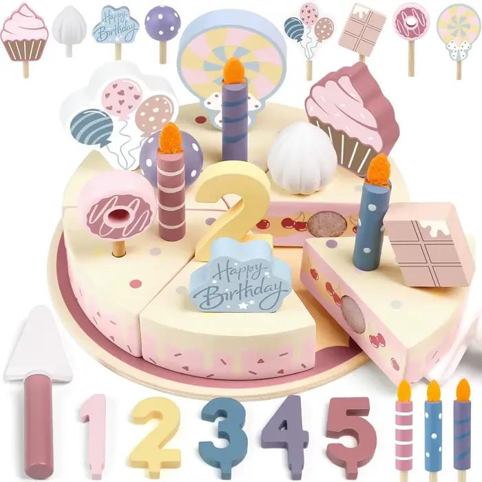 Jouets de cuisine en bois pour enfants