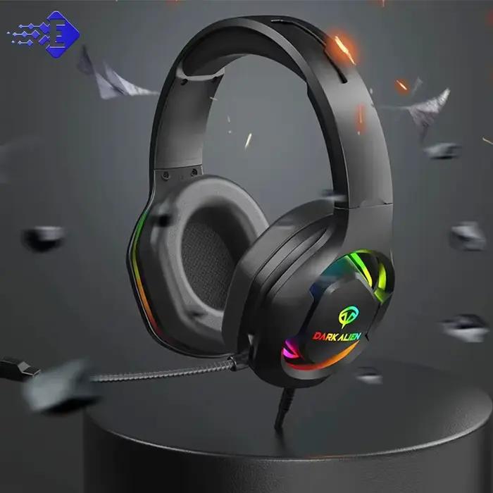EKSA-Casque de jeu pour PC, PS4, PS5, E1000, 7.1 Surround RGB, casque filaire USB Gamer avec micro antibruit