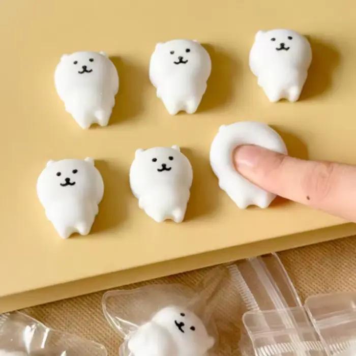 Jouet à pincer en forme d'ours blanc mignon