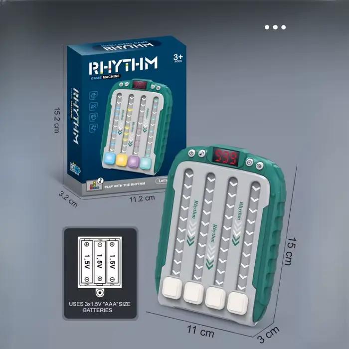 Jeu électronique Montessori à pousser rapidement, jouet de puzzle rythmique lumineux, jeu de table éducatif sensoriel portable pour enfants