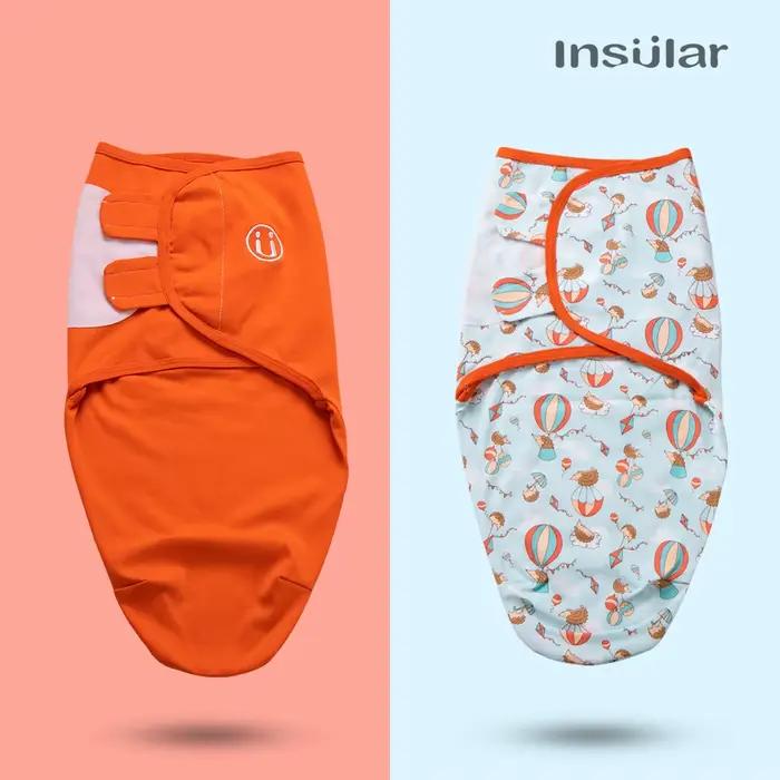 Insular 2 pièces/ensemble cocon nouveau-nés infantile coton tricot bébé emmaillotage couvertures pour 0-7 mois