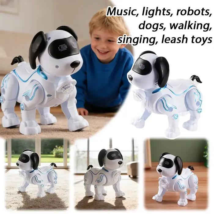 Robot RC pour enfants chien mécanique télécommandé jouet éducatif scientifique modèle à assembler ensemble électrique jouets pour garçons filles cadeau occasionnels